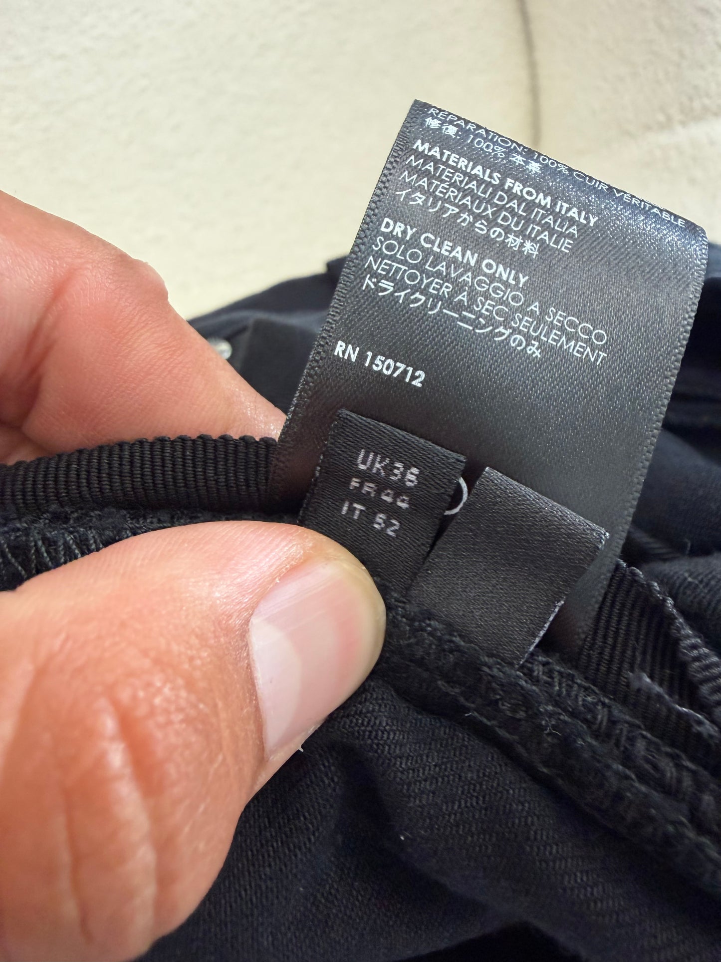 Amiri Black Moto Denim