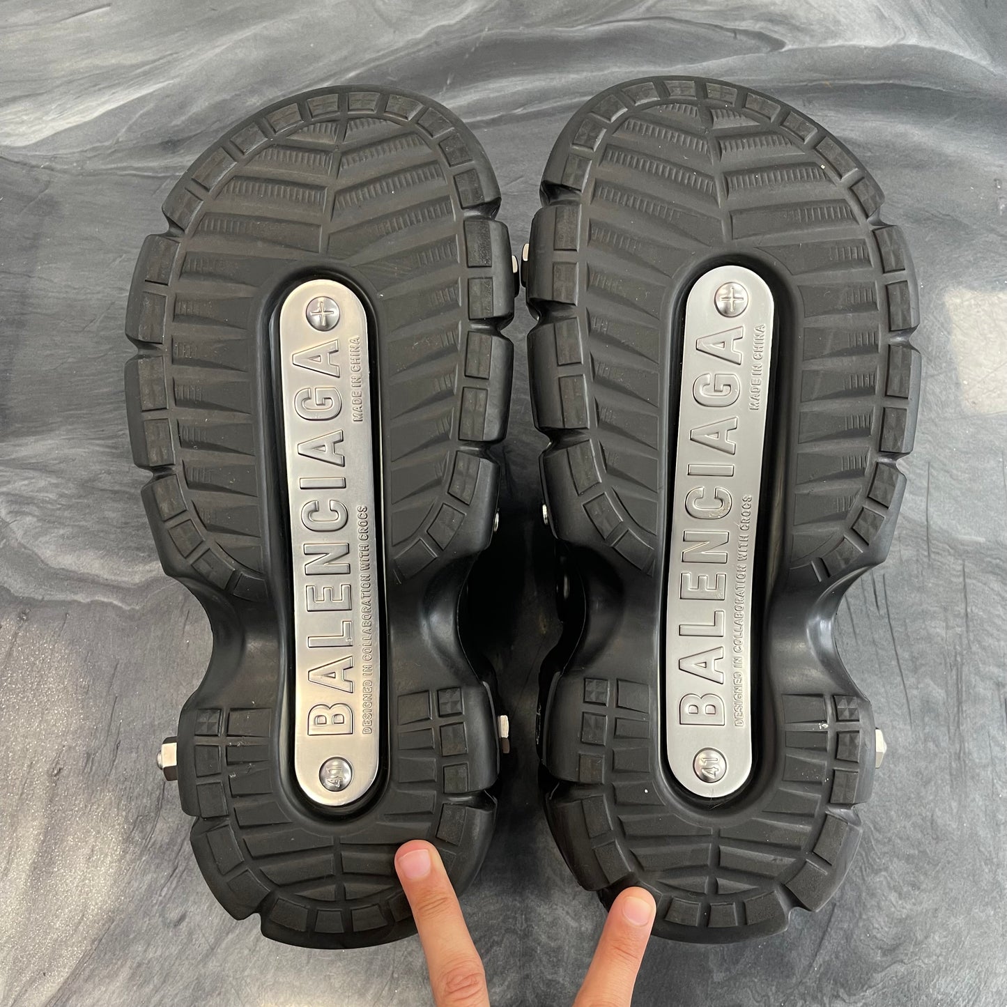 Balenciaga × Crocs Hardcrocs Slides
