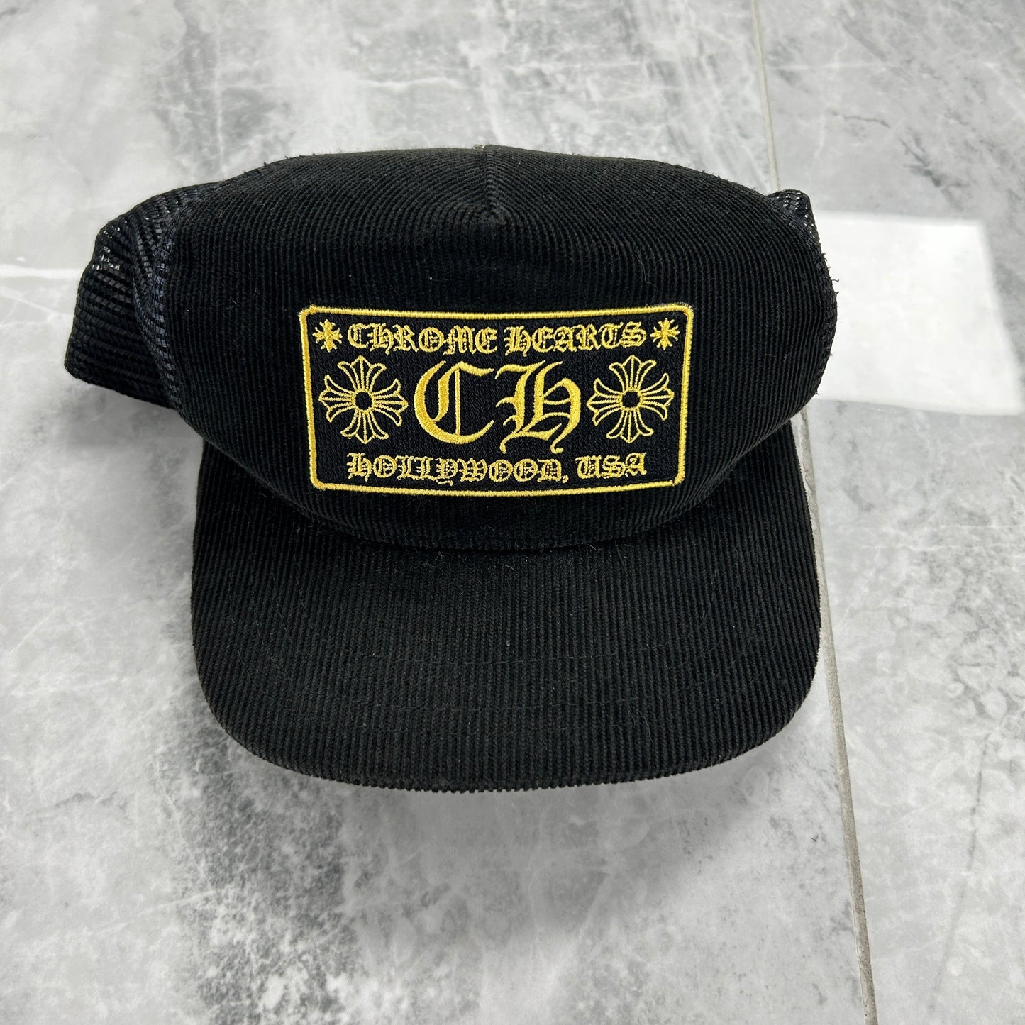 Chrome Hearts Hollywood Corduroy Trucker Hat