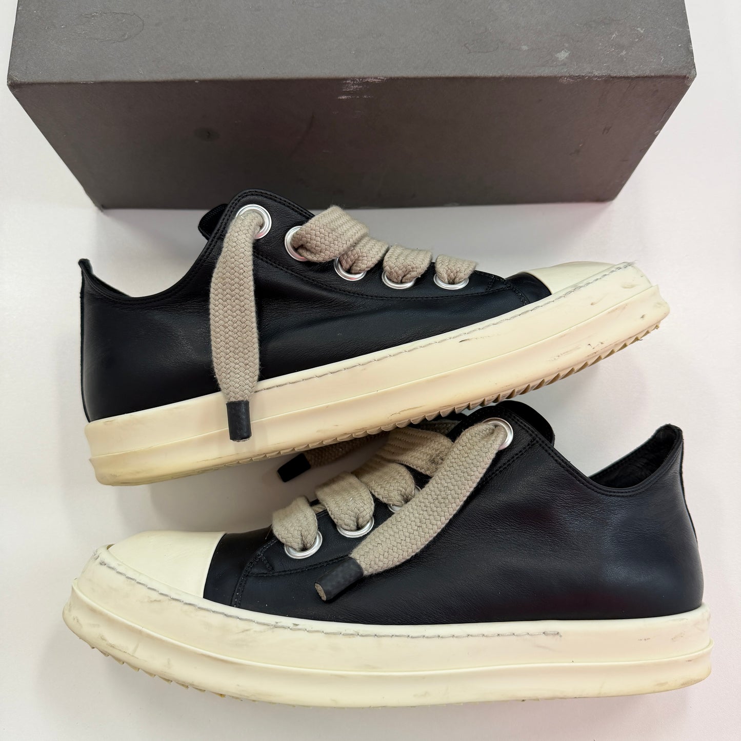 Rick Owens Porterville Jumbo Laced Ramone Low Black Pearl (Used)