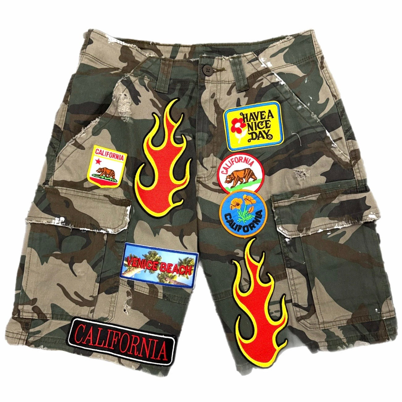 Amis A&F Signature Camo Cargo Shorts
