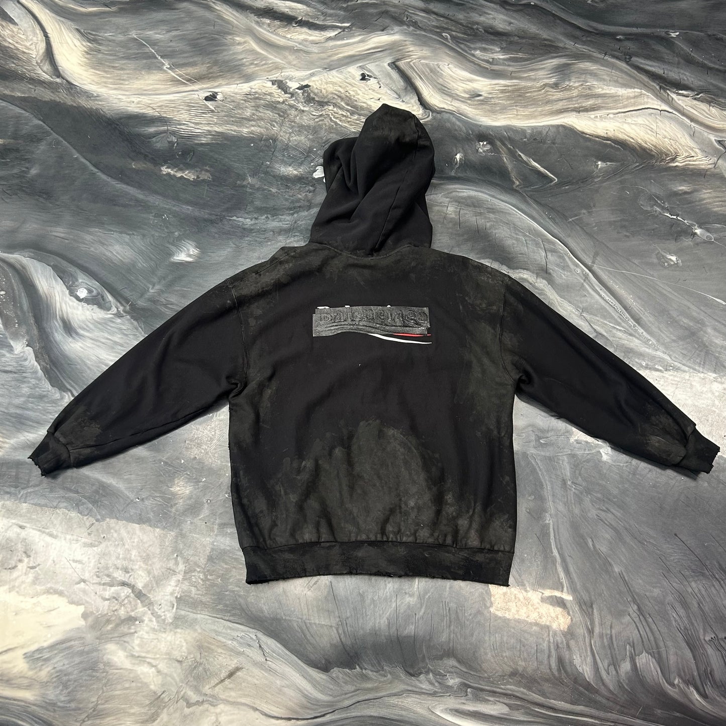 Balenciaga Gaffer Hoodie Mud Wash Zip Up