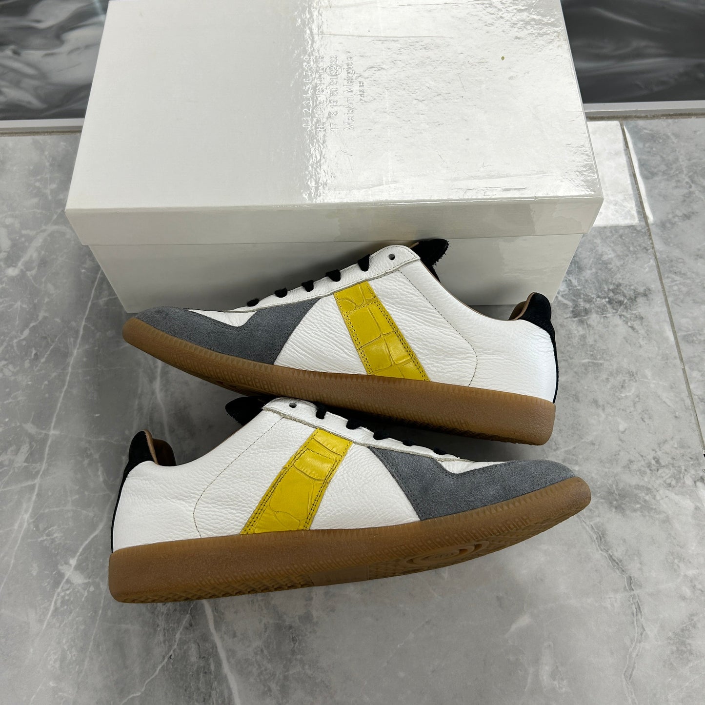 Maison Margiela Croc Leather & Suede Sneaker (Used)