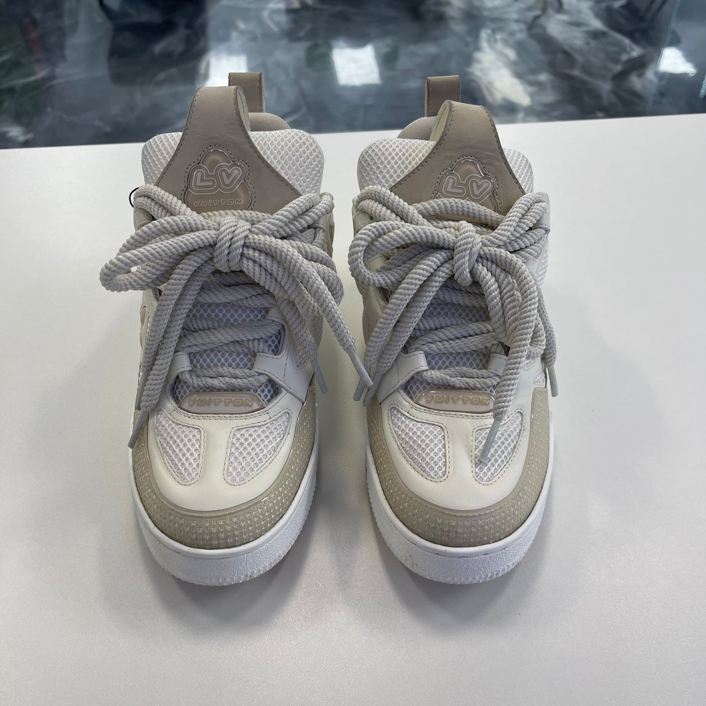 Louis Vuitton Skate Sneaker White/Beige (USED NO BOX)