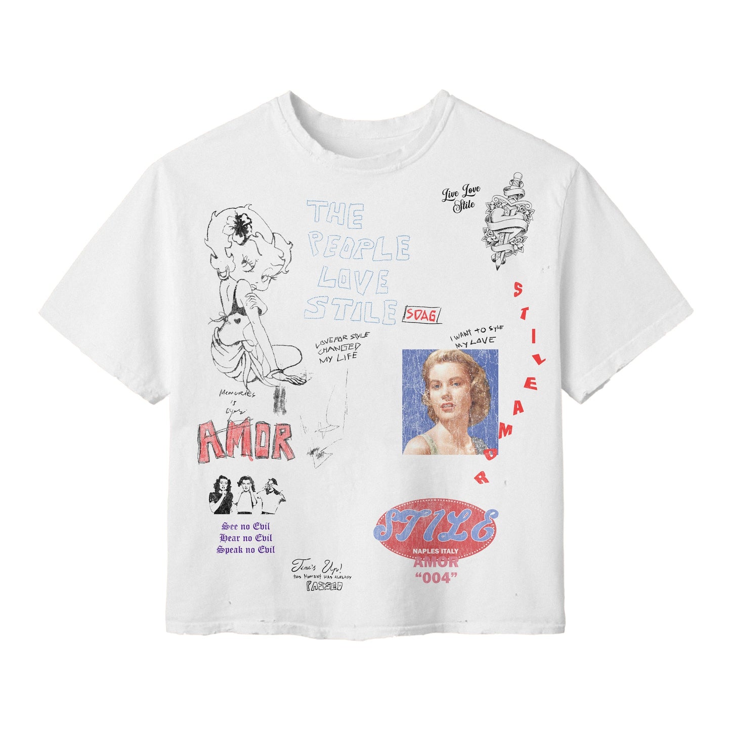 Stiles De Amor White Classic Tee
