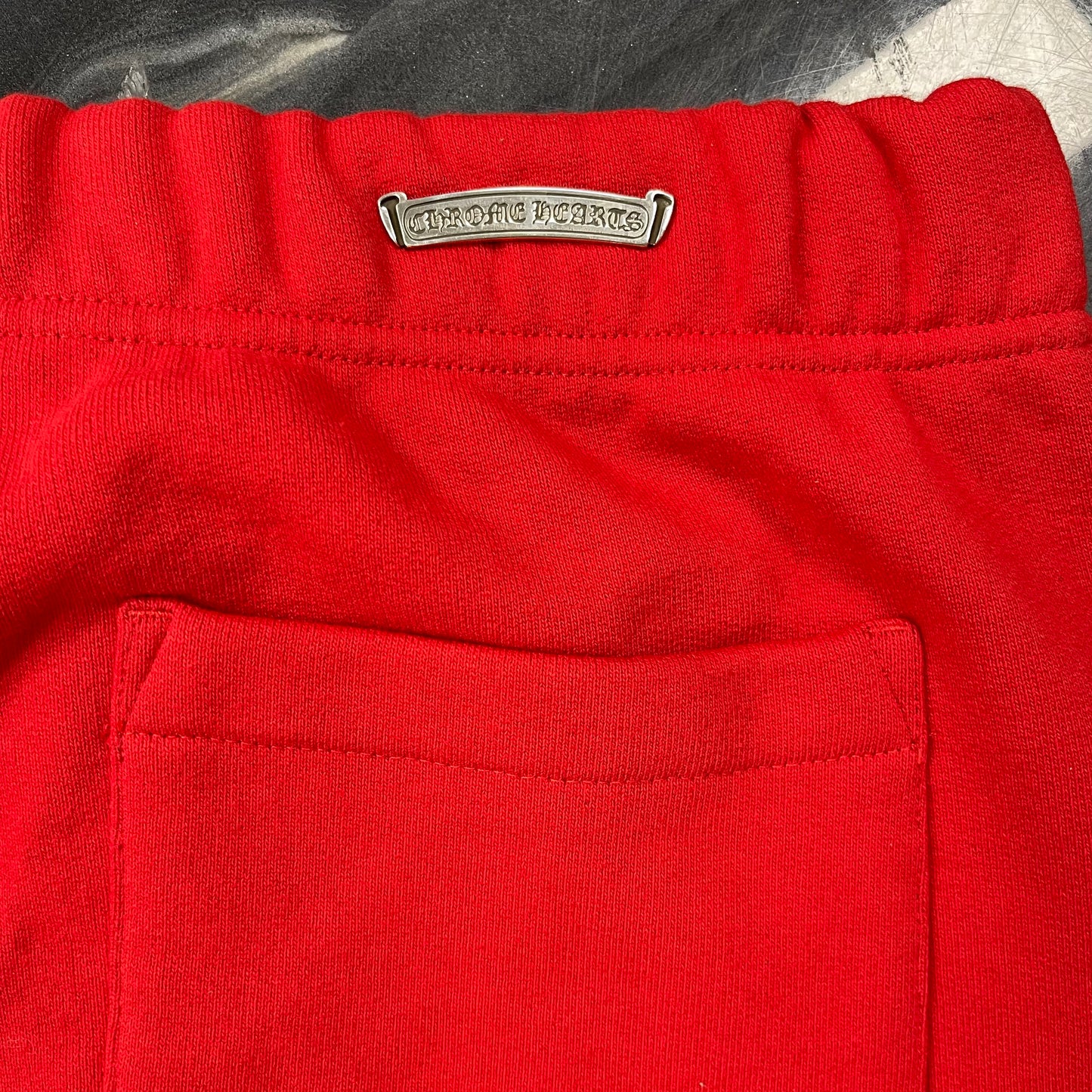 Chrome Hearts Triple Cross Red Sweatpants