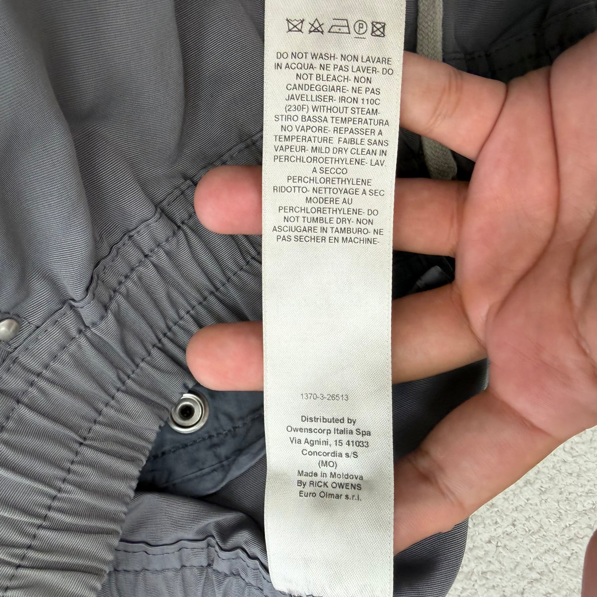Rick Owens DRKSHDW Bela Boxers Cargo Shorts Grey
