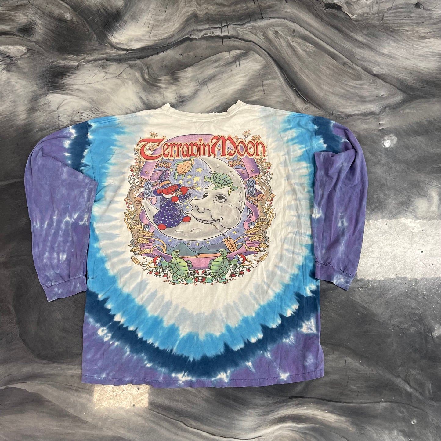 2000 Grateful Dead "Terrapin Moon" Vintage Long-Sleeve Tie-Dye Tee
