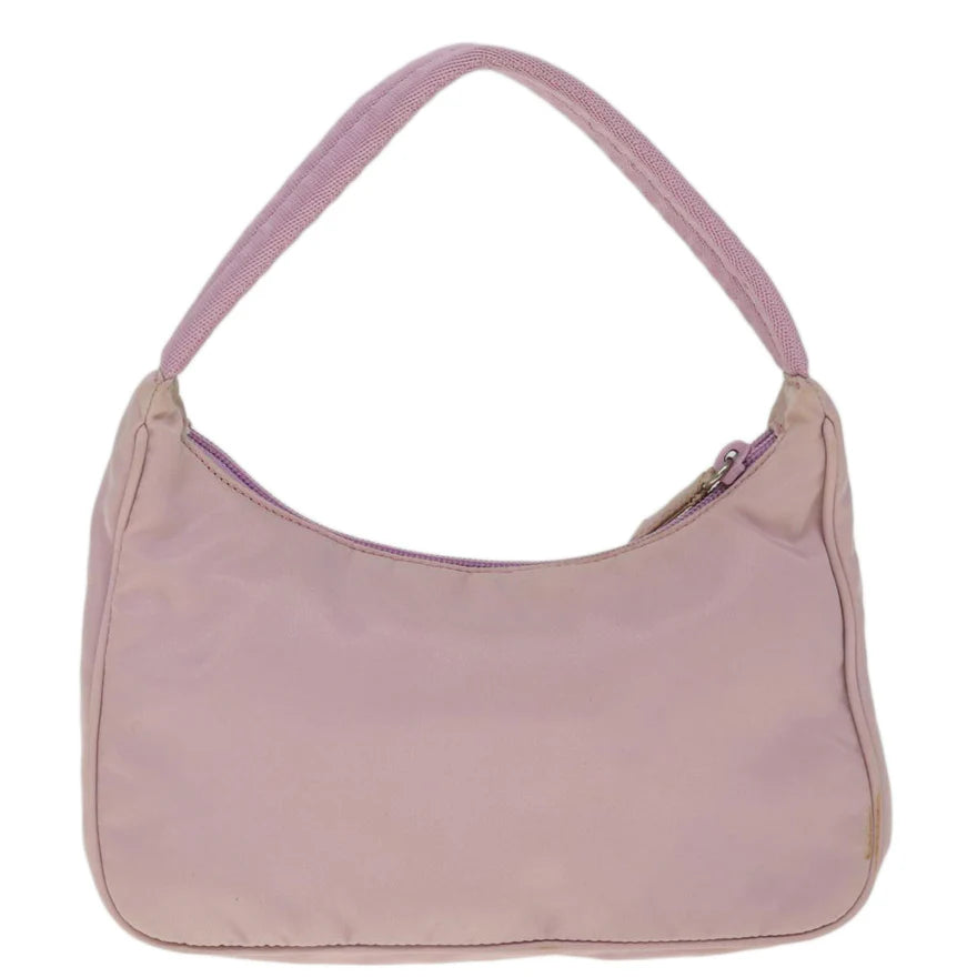 PRADA Hand Bag Nylon Pink
