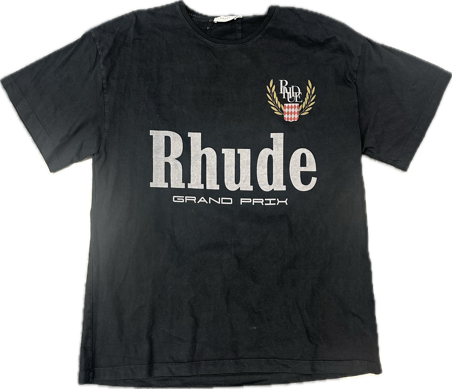 Rhude Racing Grand Prix Black Short Sleeve Black Tee
