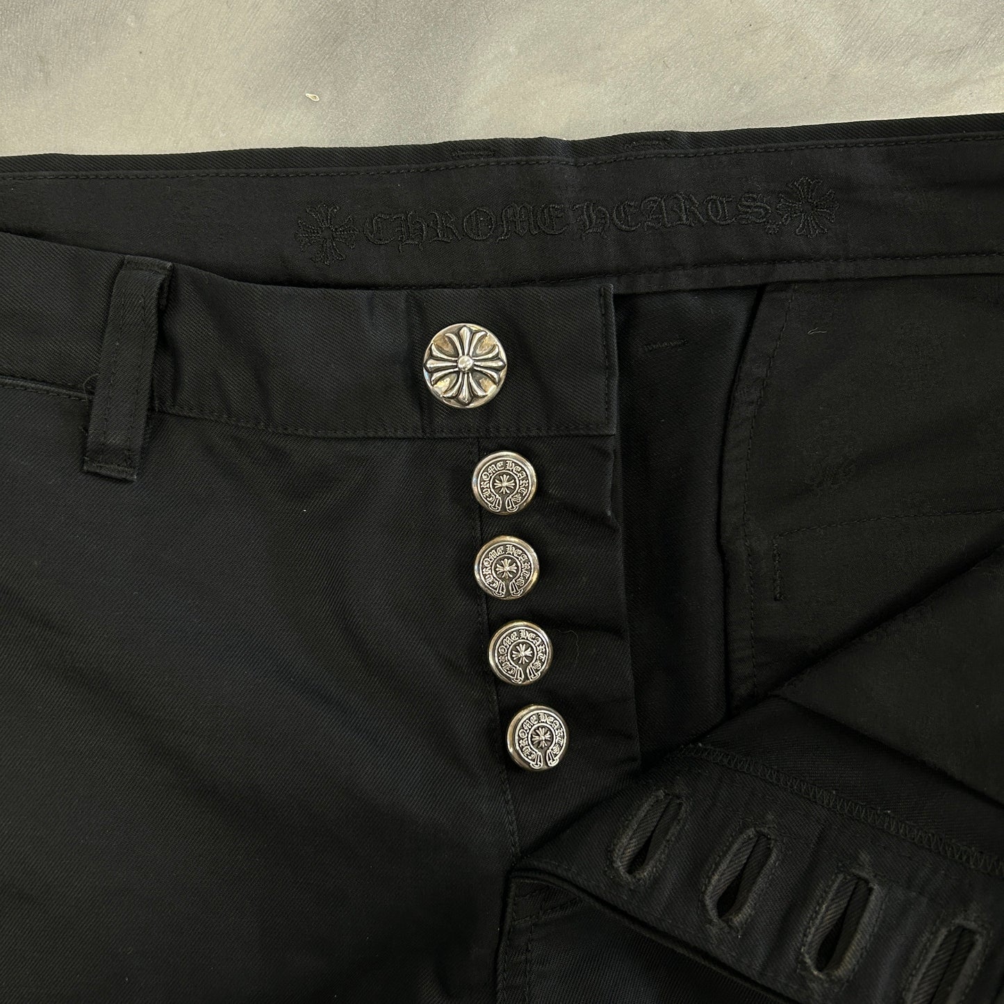 Chrome Hearts Matty Boy 99 Eye Black Chino Pants
