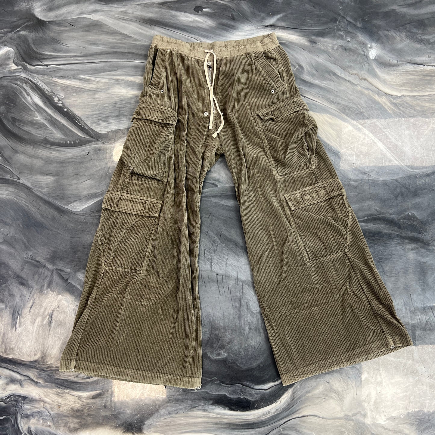 Rick Owens DRKSHDW Corduroy Jumbo Bela Cargo Pants