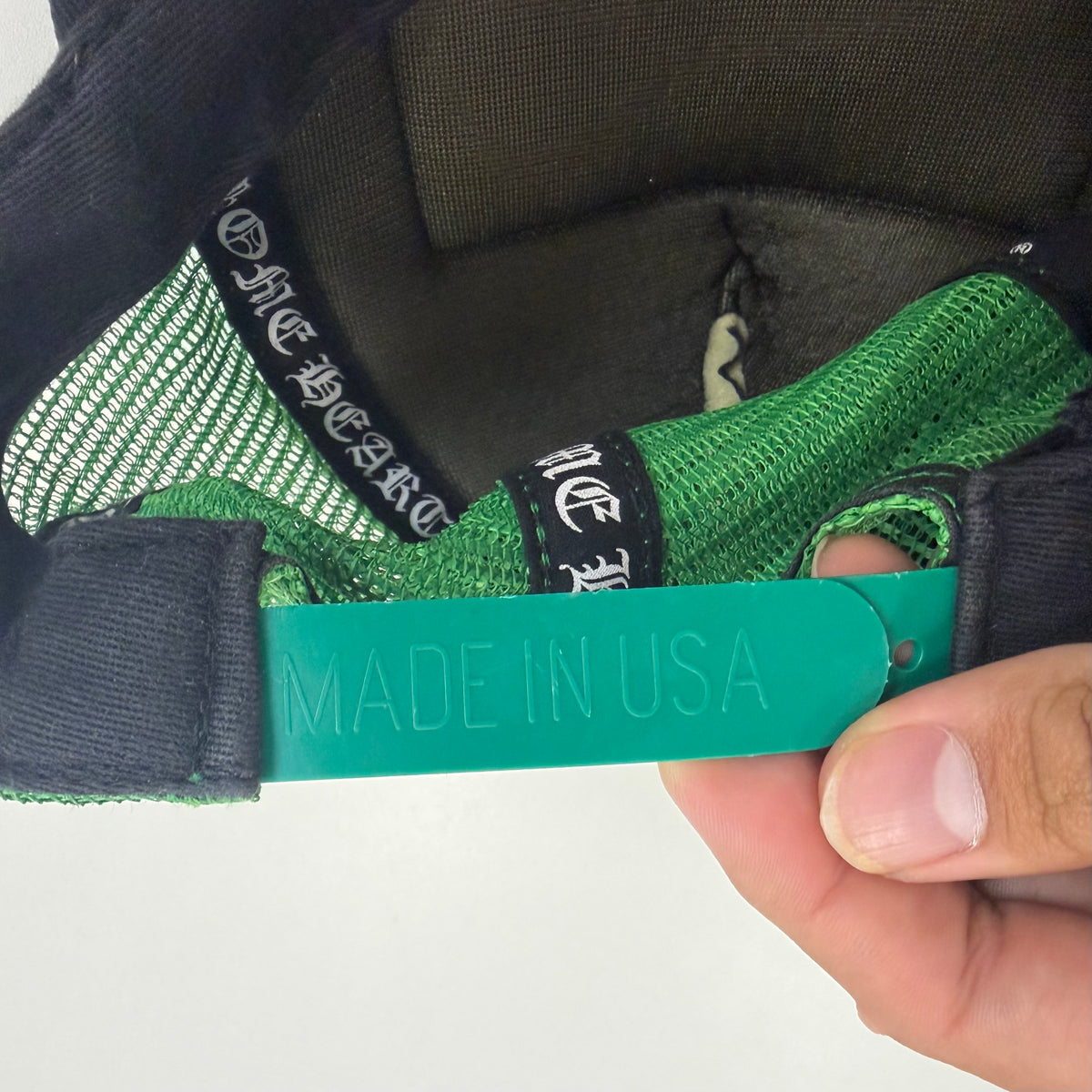 Chrome Hearts CH Hollywood Trucker Hat (Black/Green)