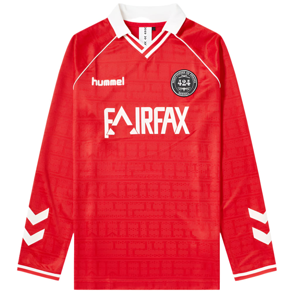 424 Red Soccer Long Sleeve Jersey