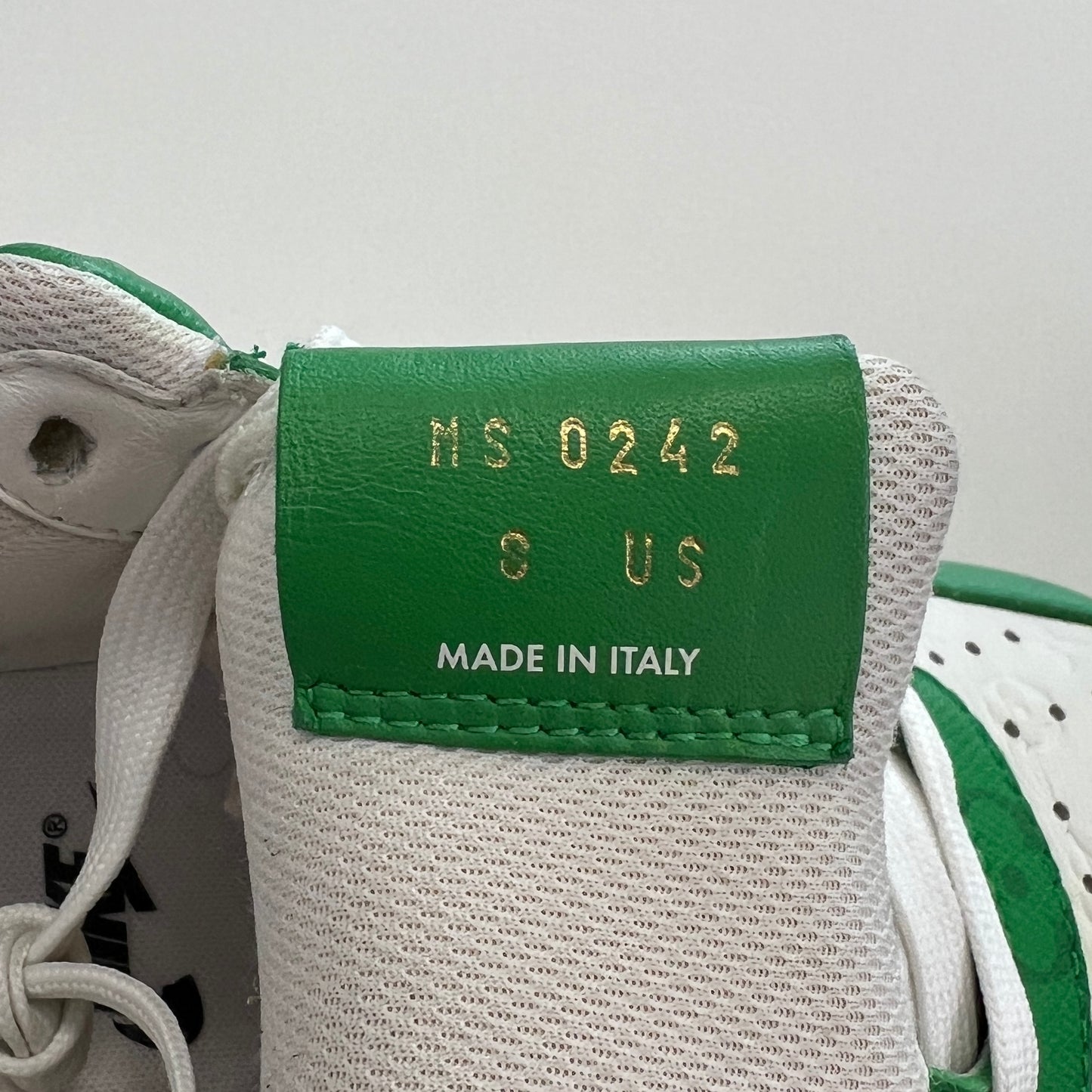 Louis Vuitton x Off-White x Air Force 1 Low White Gym Green (USED NO BOX)