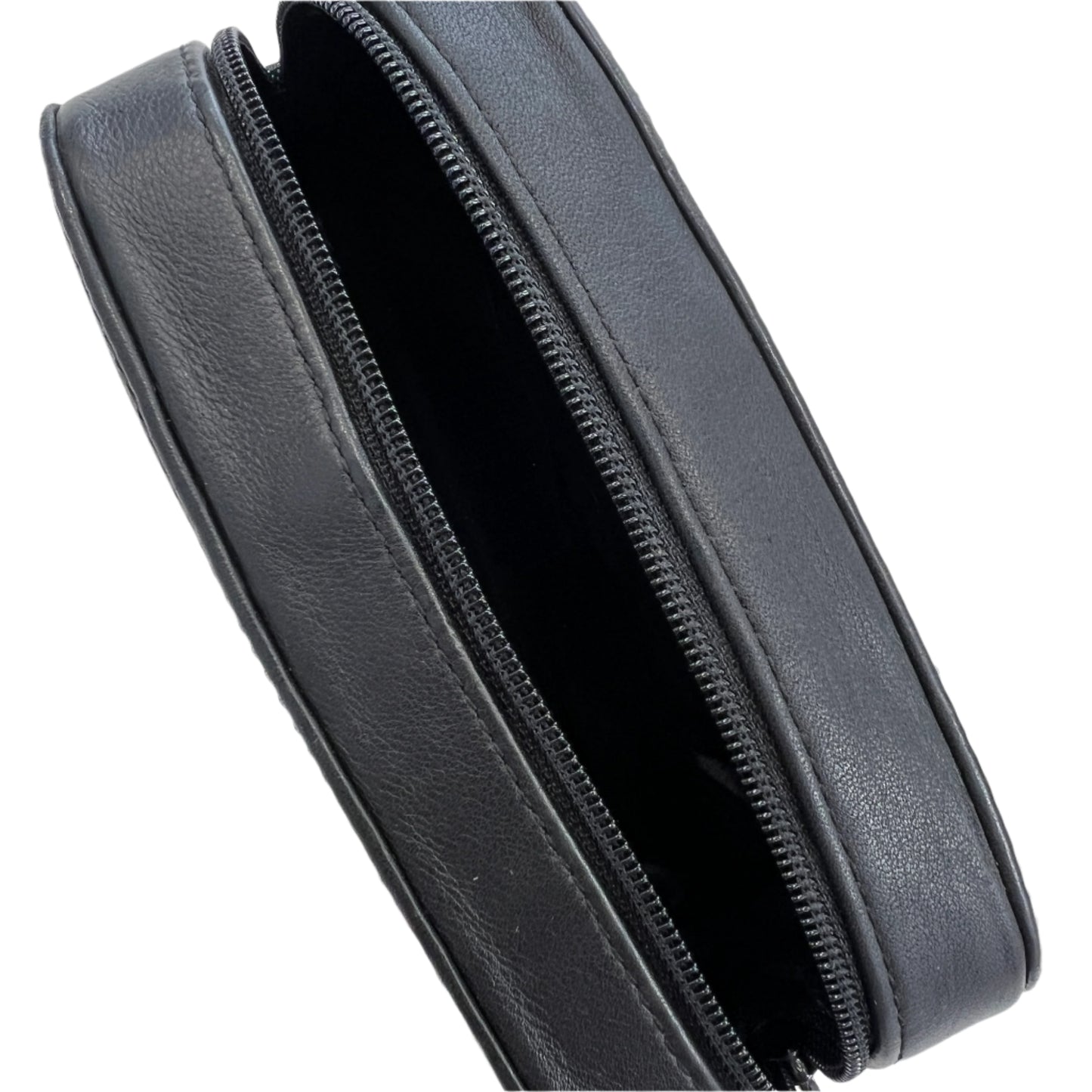Chrome Hearts Black Leather Glasses Case