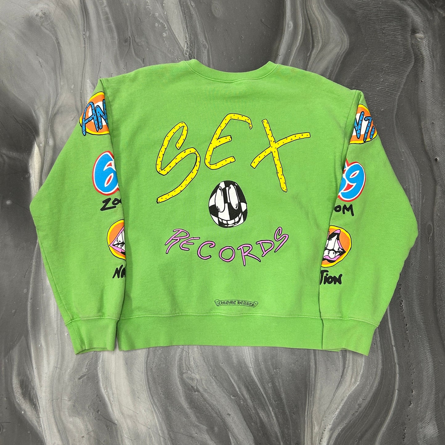 Chrome Hearts x Matty Boy Sex Records Crewneck Green