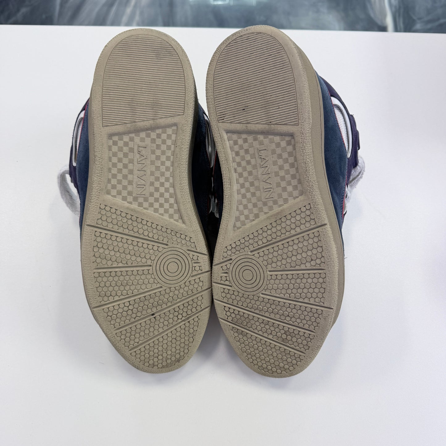 Lanvin Curb Exaggerated Lace-Up Skate Sneaker (USED NO BOX)
