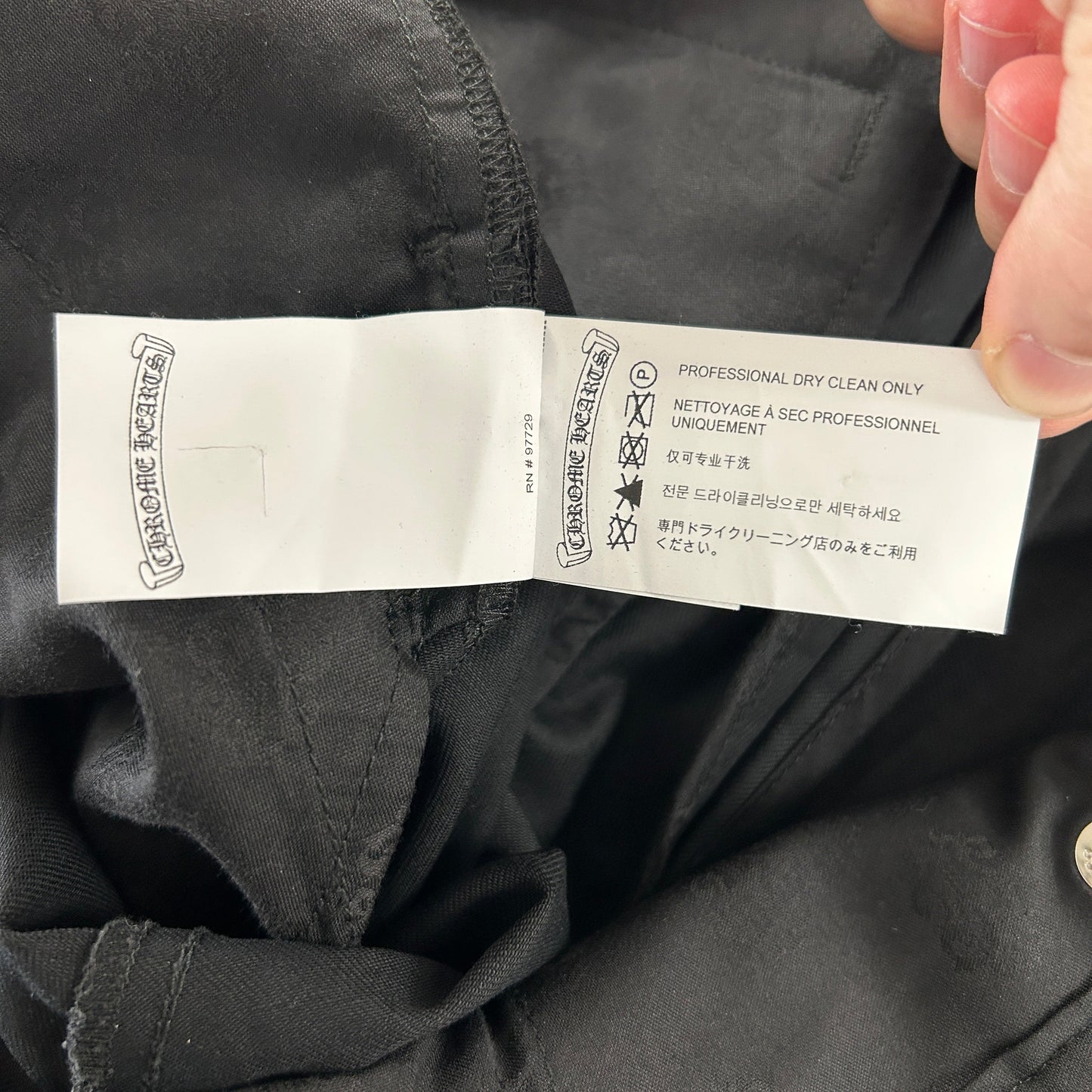 Chrome Hearts Matty Boy 99 Eye Black Chino Pants