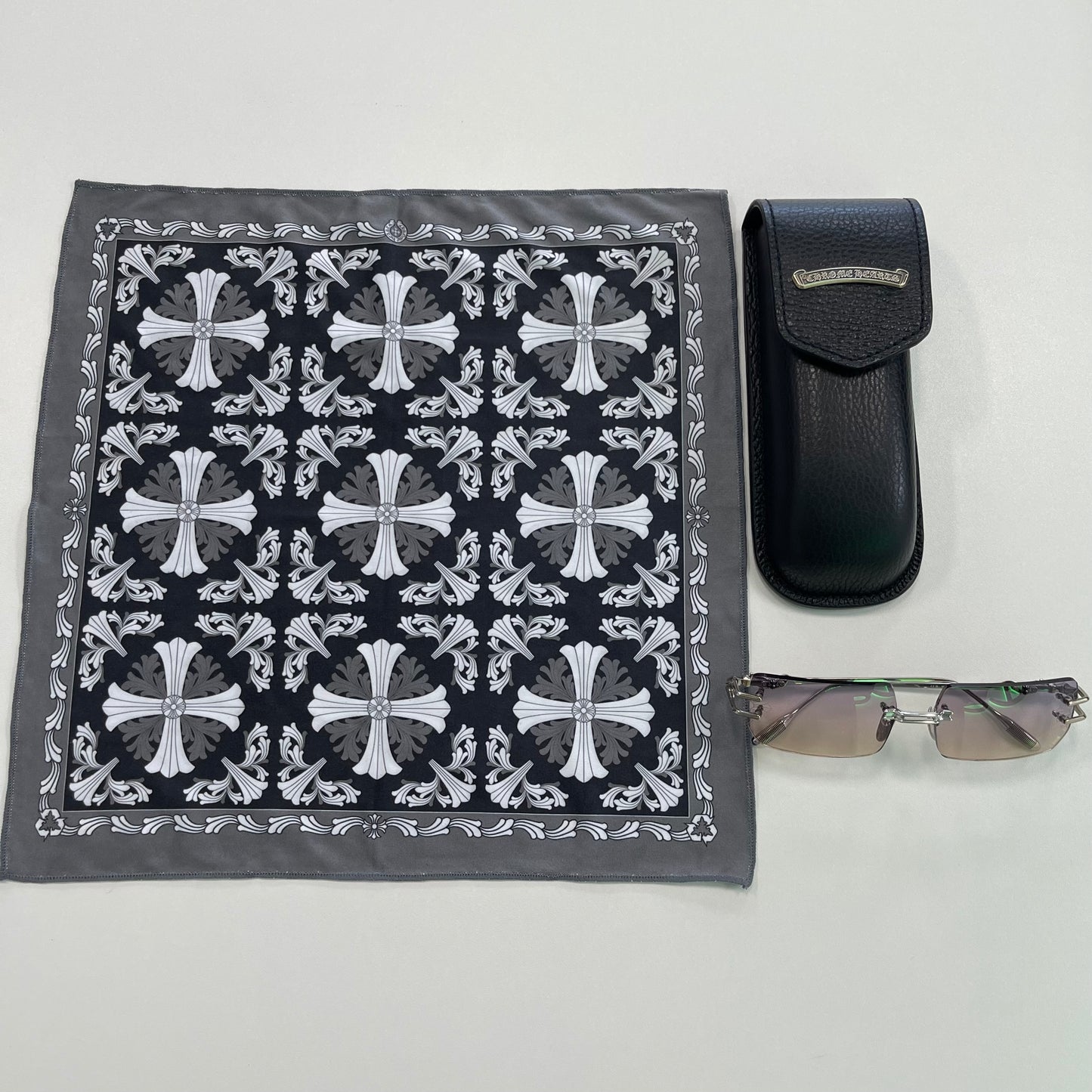 Chrome Hearts Lordie Square Silver Glasses
