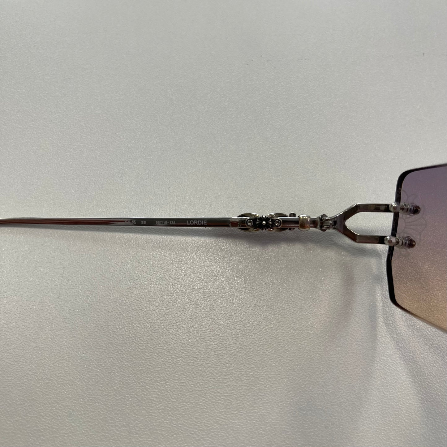 Chrome Hearts Lordie Square Silver Glasses