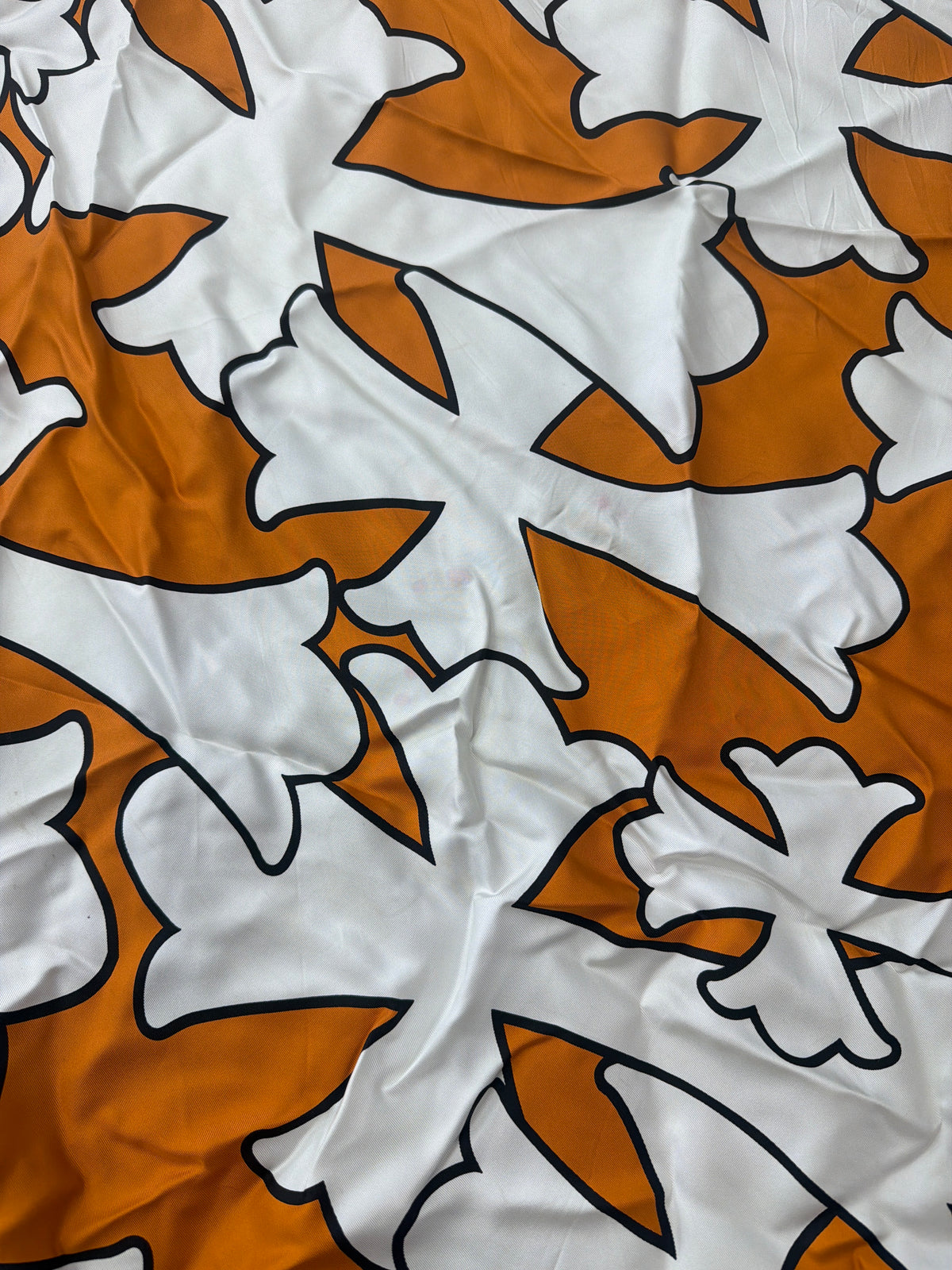 Chrome Hearts Cemetery Silk Scarf Orange