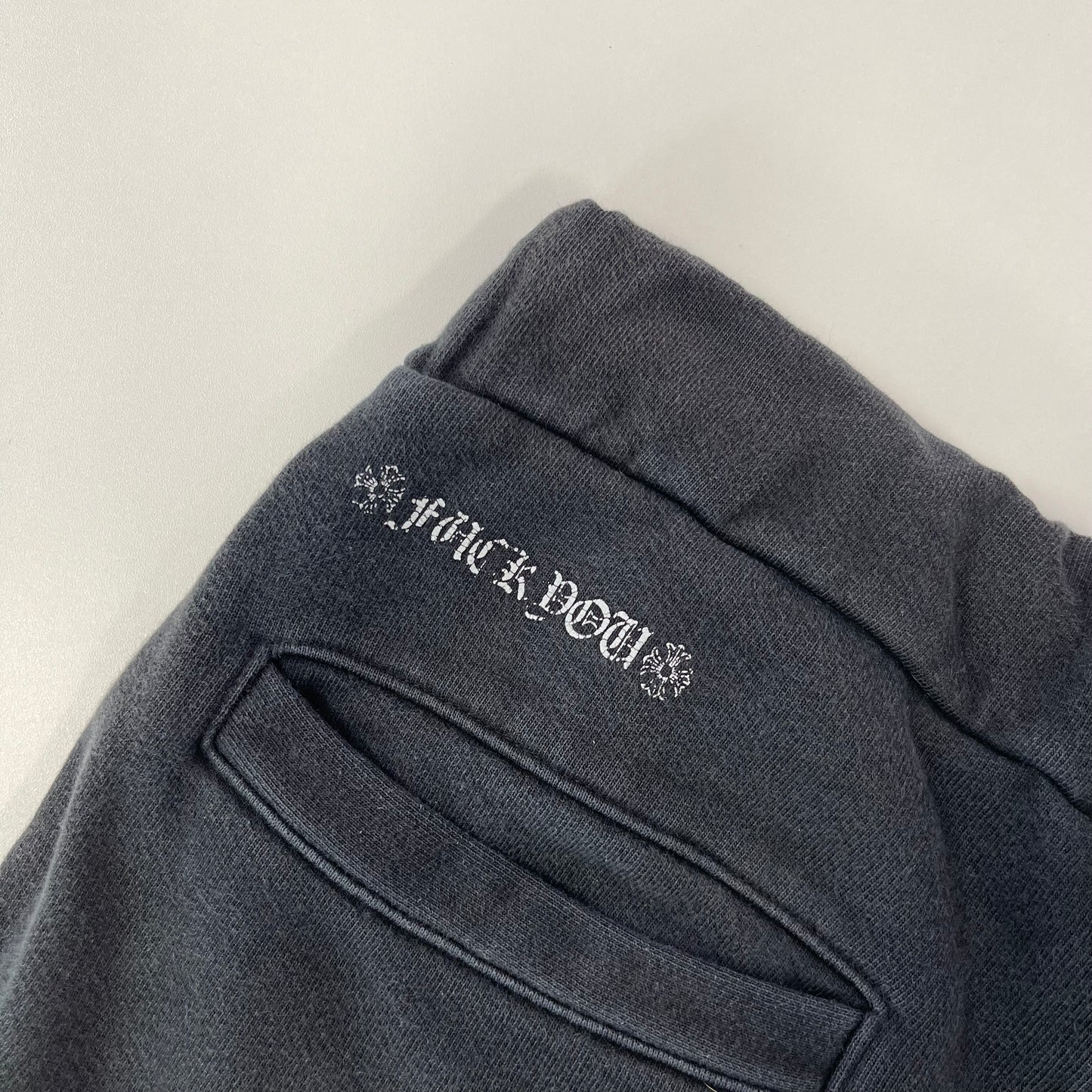 Chrome Hearts Black Horseshoe Logo Sweatpants