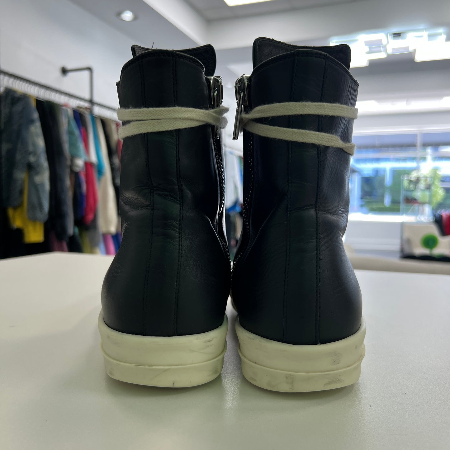 Rick Owens mainline ramone high black (USED NO BOX)