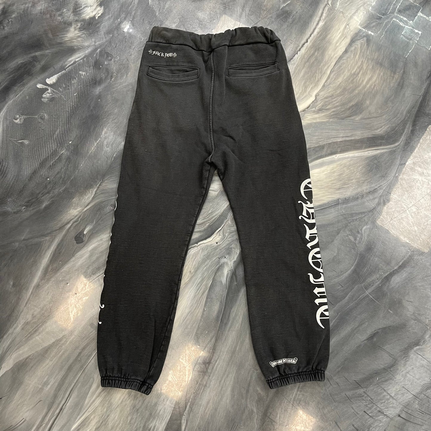 Chrome Hearts Black Horseshoe Logo Sweatpants