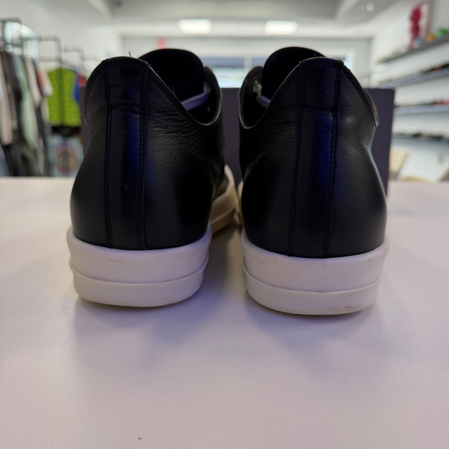 Rick Owens Ramone Porterville Low Black Milk (USED)