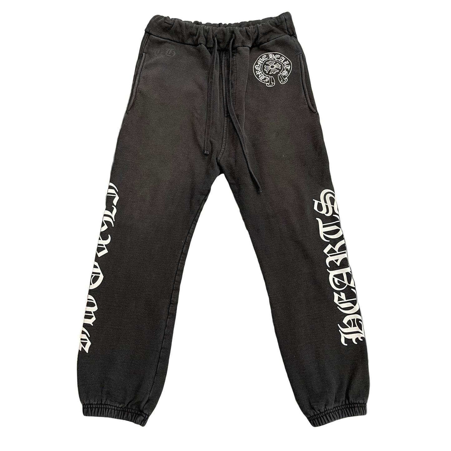 Chrome Hearts Black Horseshoe Logo Sweatpants