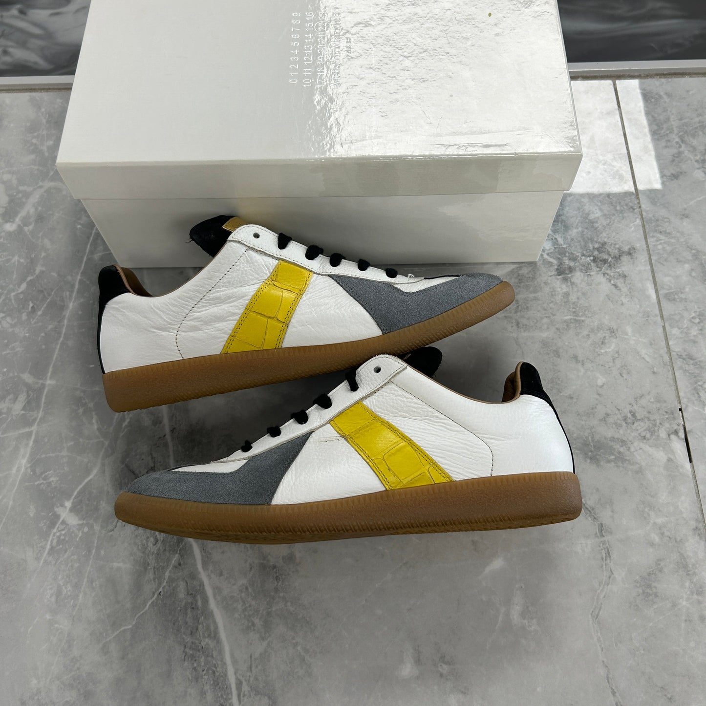 Maison Margiela Croc Leather & Suede Sneaker (Used)