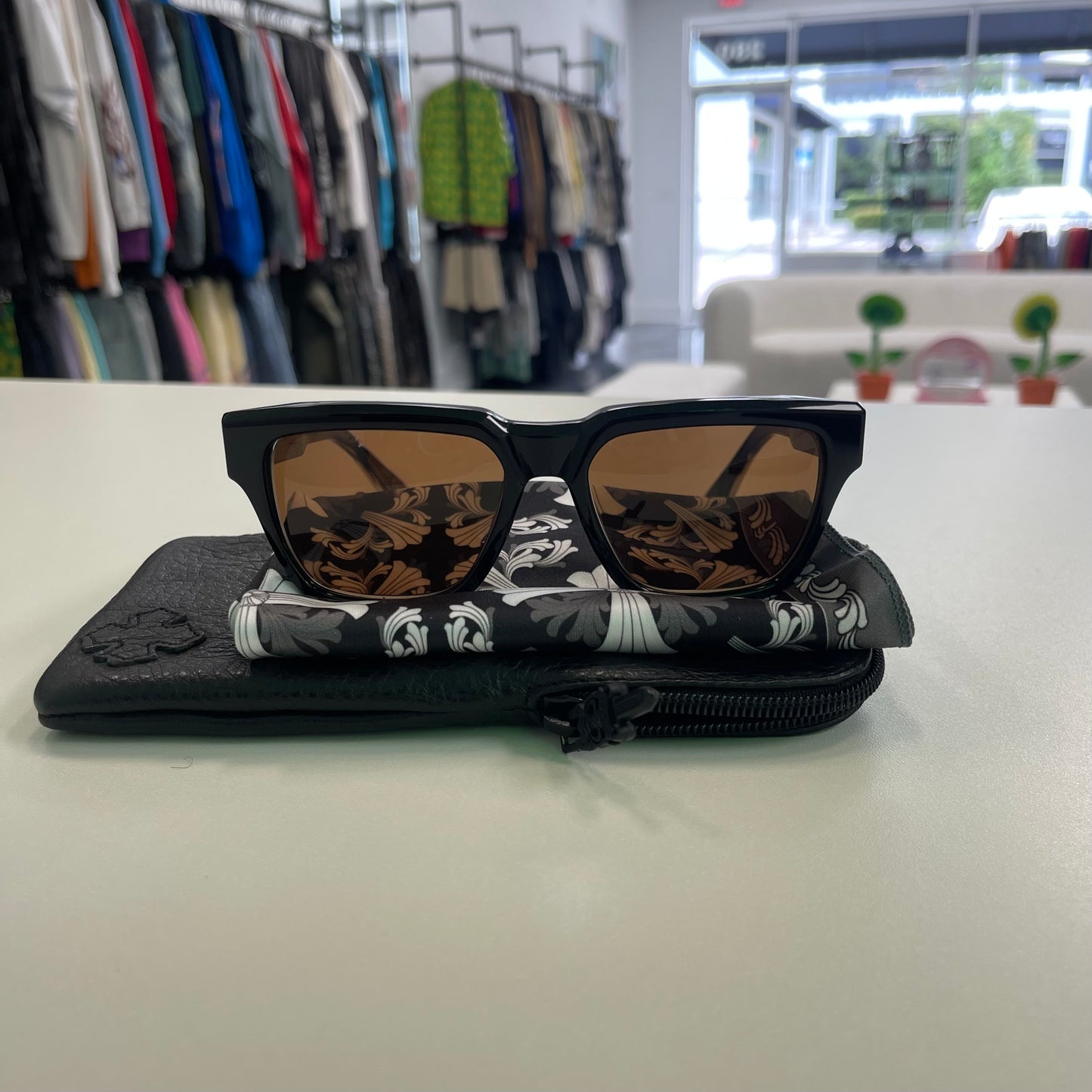 Chrome Hearts Midixathrill I Black & Gold Glasses