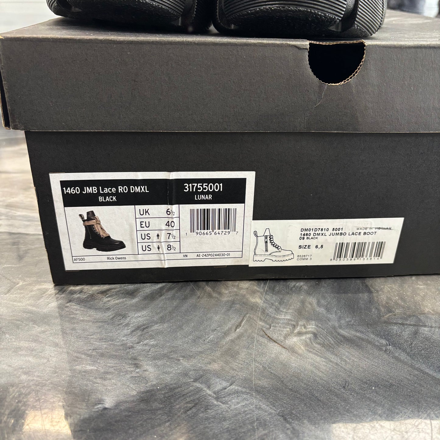 Dr. Martens x Rick Owens 1460 DMXL Jumbo Lace Boots