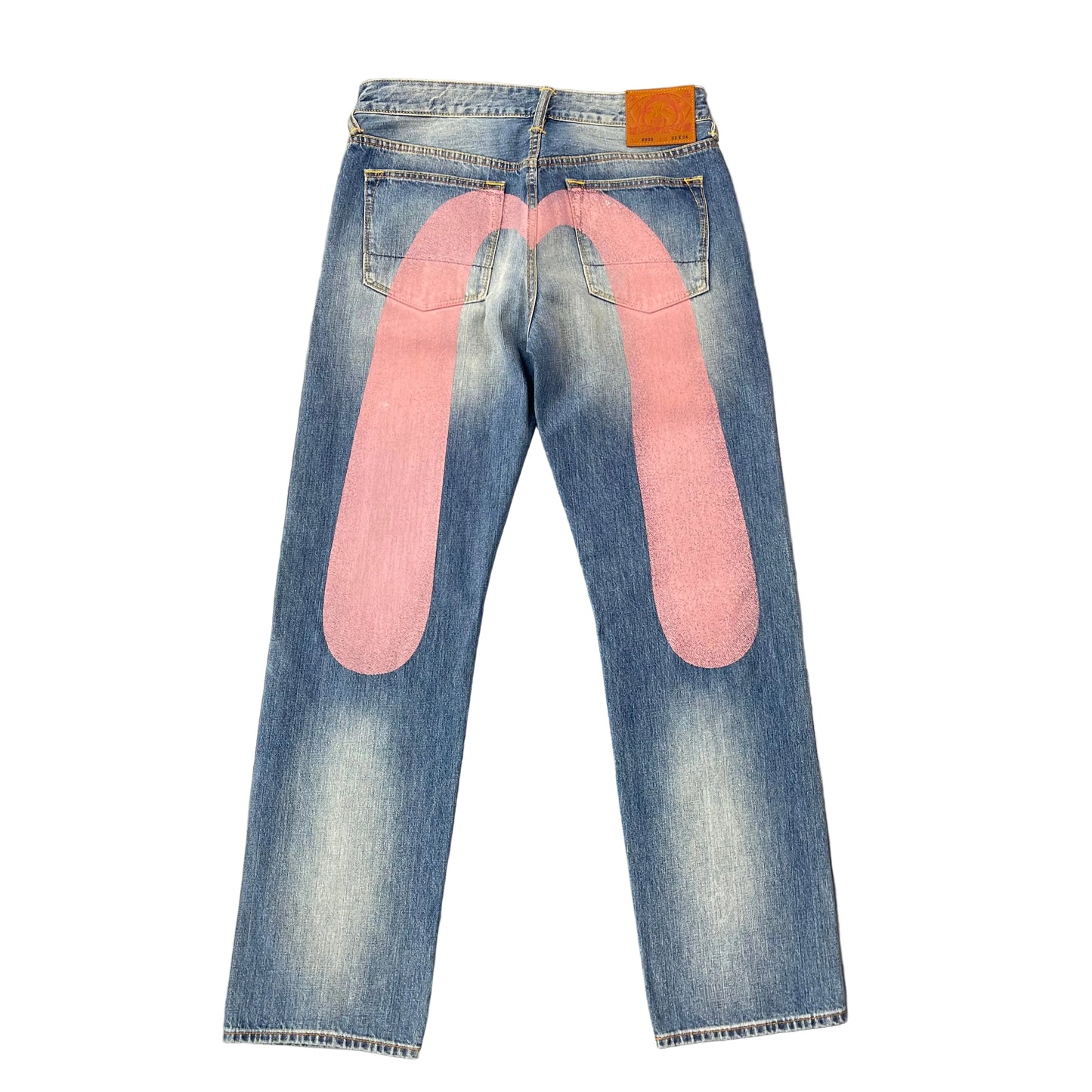 Daicock Print Baggy-Fit Evisu Jeans