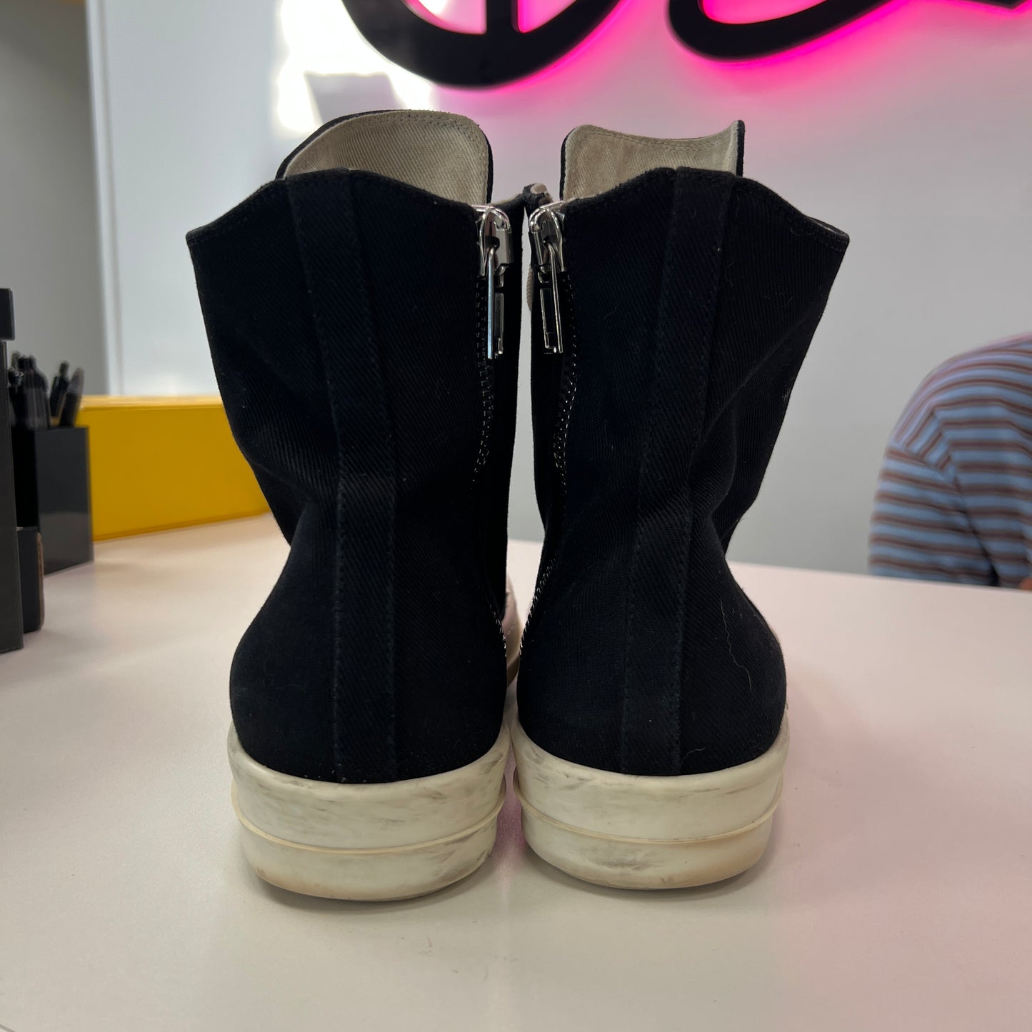 Rick Owens DRKSHDW Black Ramone High (Used)(No Box)