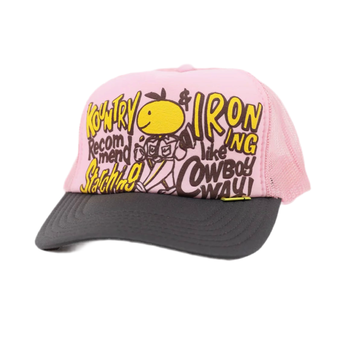 Kapital Kountry Coneycowbowy
Trucker Cap 'Pink/Brown'