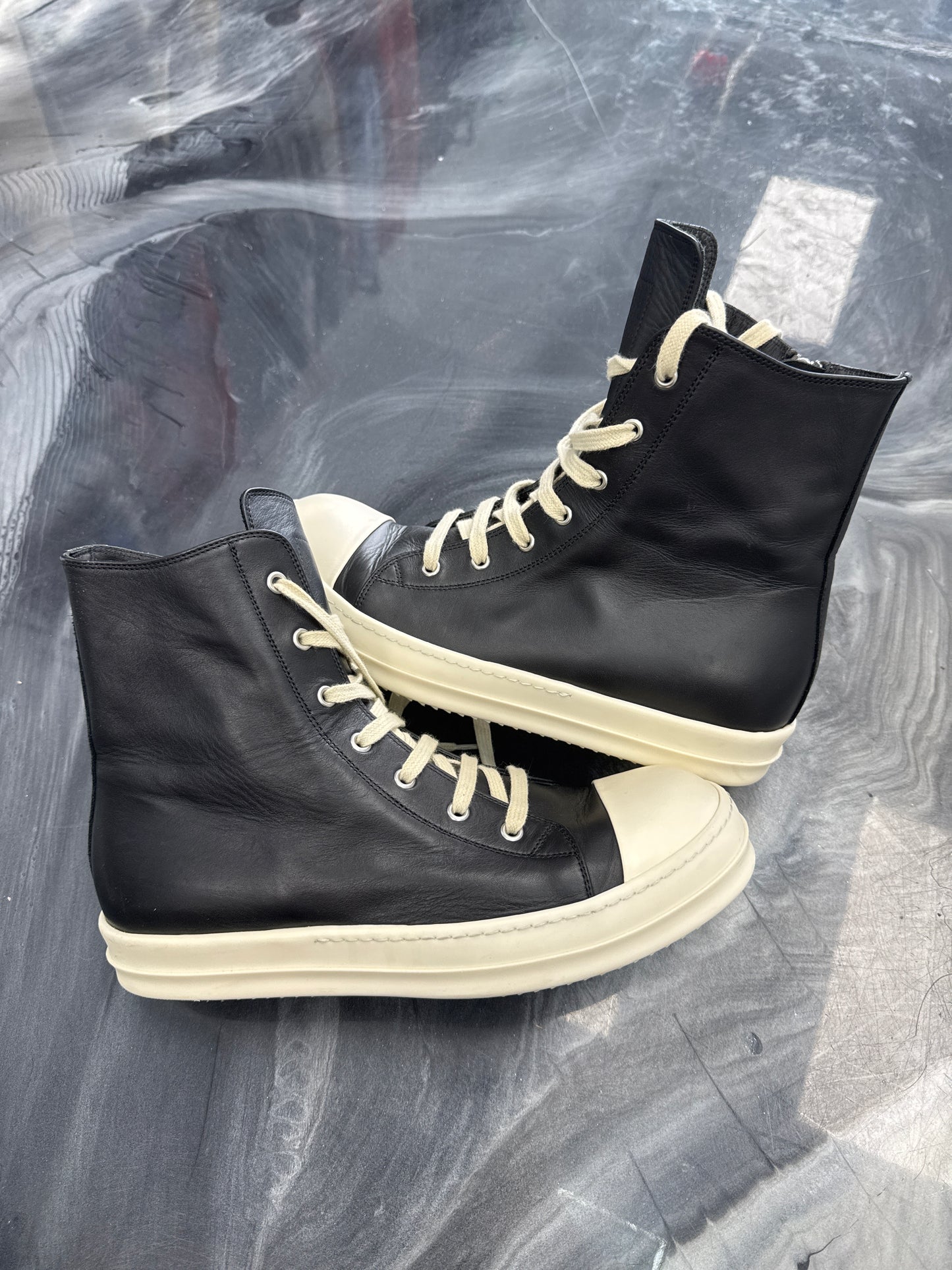 Rick Owen mainline ramone high black (USED NO BOX)