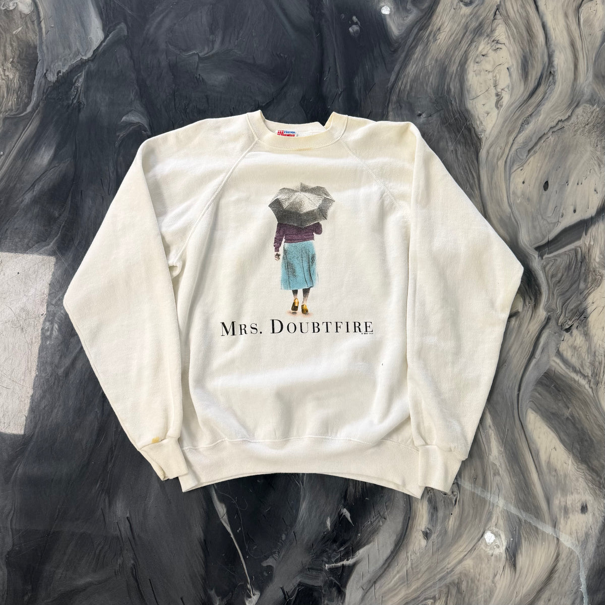 Mrs.Doubtfire Crewneck White Vintage