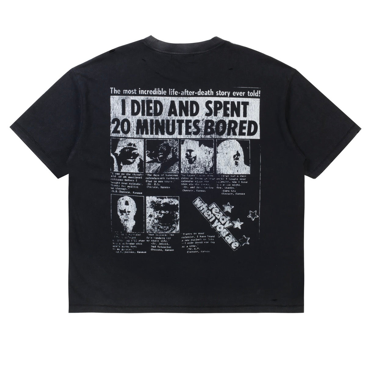 BOREDOM KILLS PURPOSE TEE BLACK