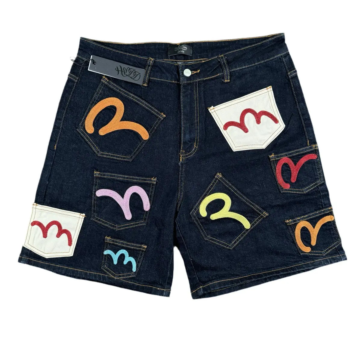 Hmdd 16 pocket denim shorts