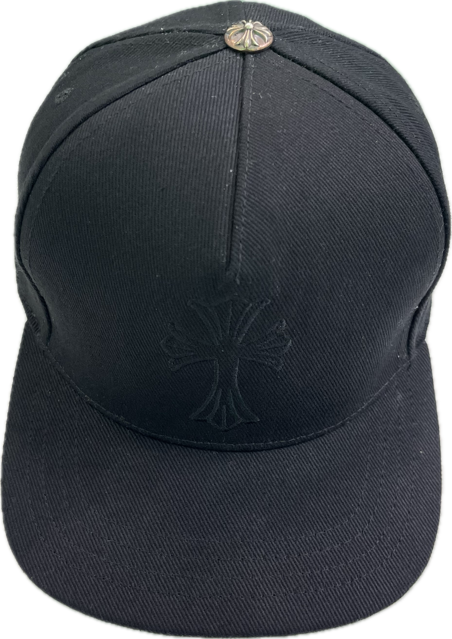 Chrome Hearts Black on Black Embroidered Cross Hat