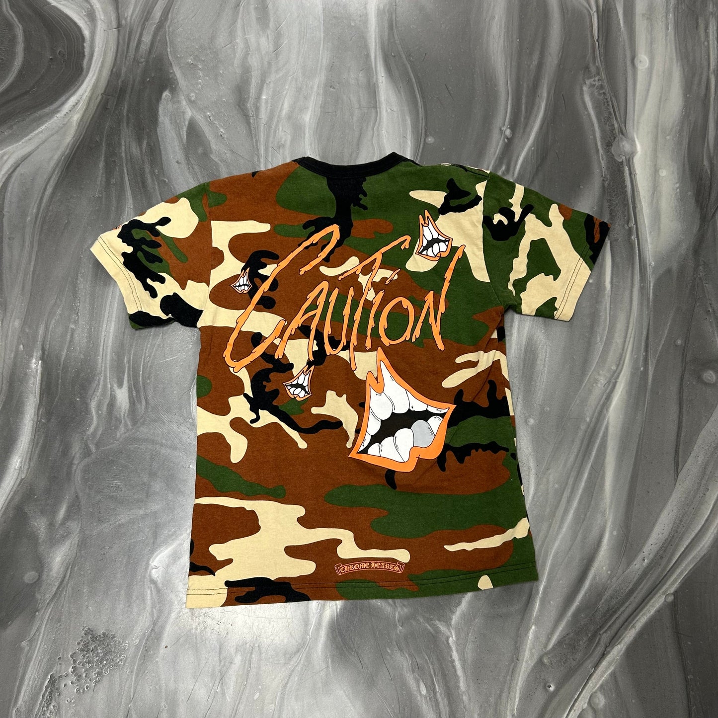 Chrome Hearts Matty Boy Caution T-shirt Camo