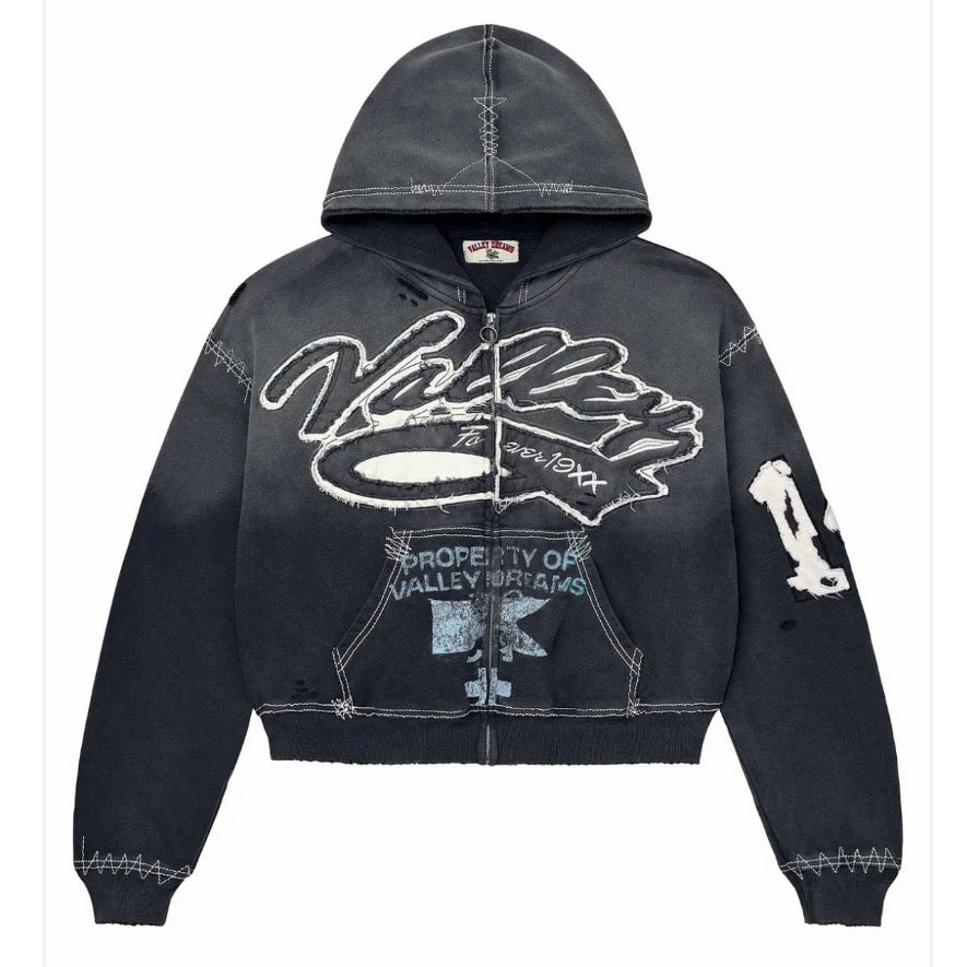 Vale Forever Religion Zip-Up Hoodie Black