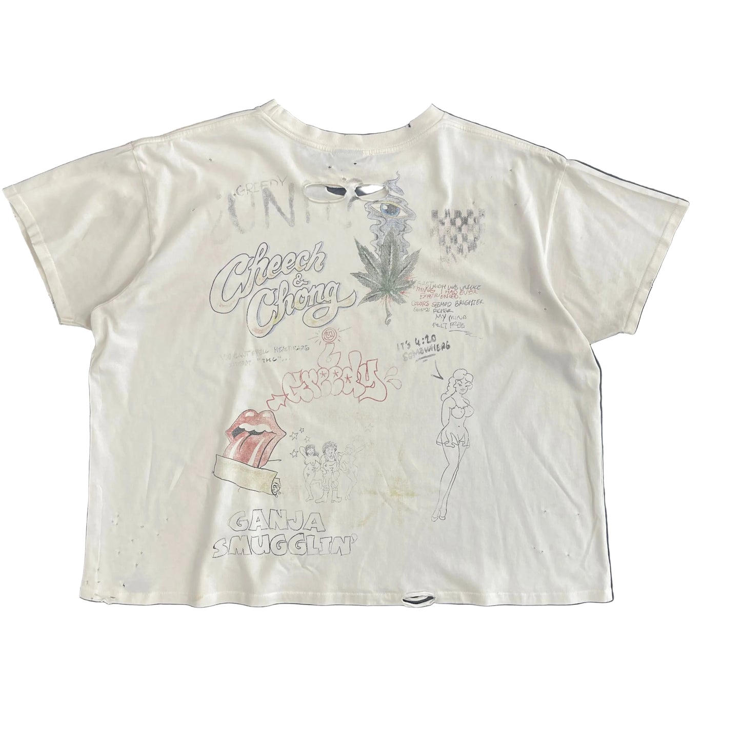 Greedy Unit Dope Busters Cream Short Sleeve Tee
