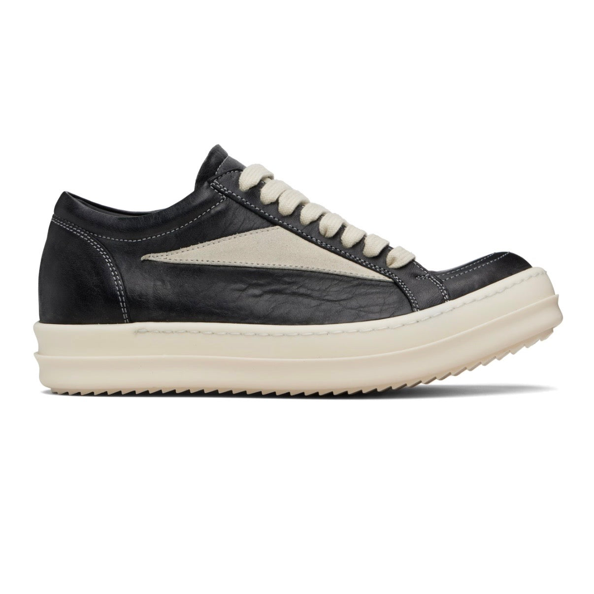 RICK OWENS Black Temple Vintage Sneakers