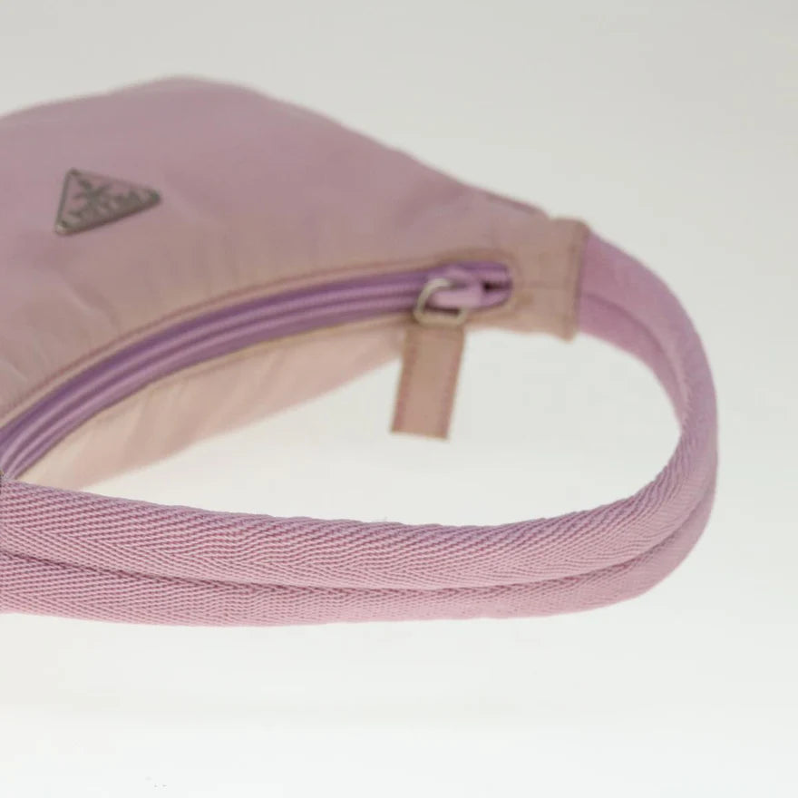 PRADA Hand Bag Nylon Pink