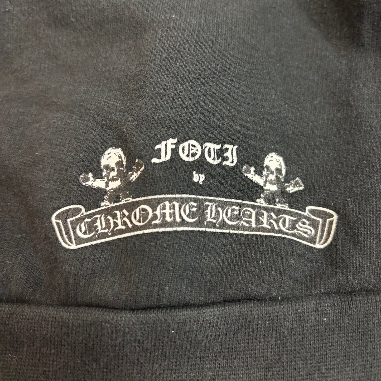 Chrome Hearts Foti Tic Tac Toe zip-up hoodie (broken zipper)
