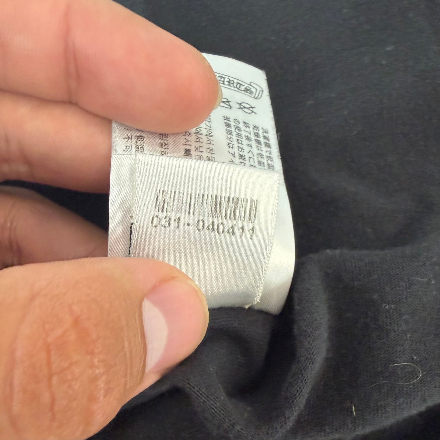 Chrome Hearts Floral Sleeve Gradient Long-Sleeve T-Shirt