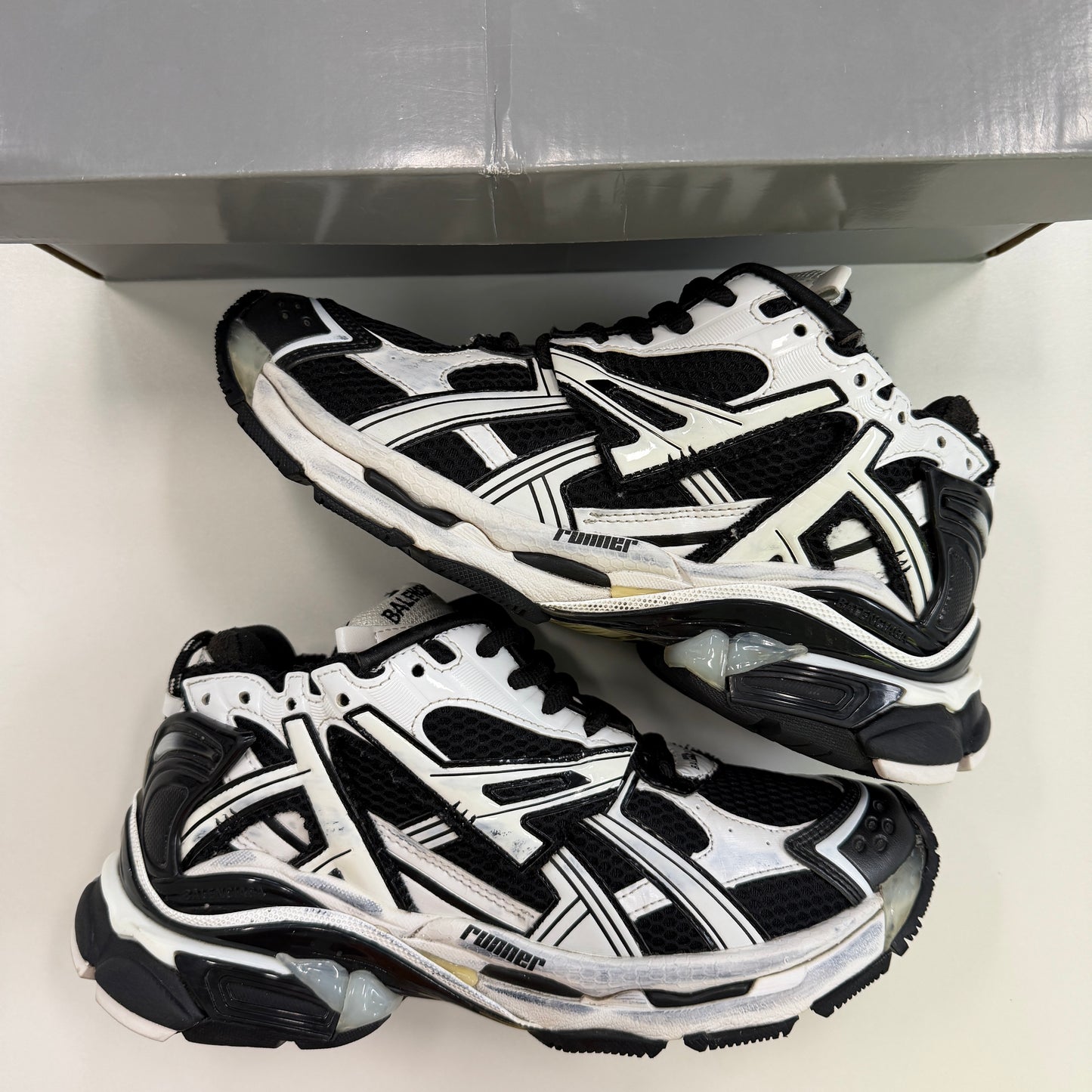 Balenciaga Runner Sneaker Black & White (Used)